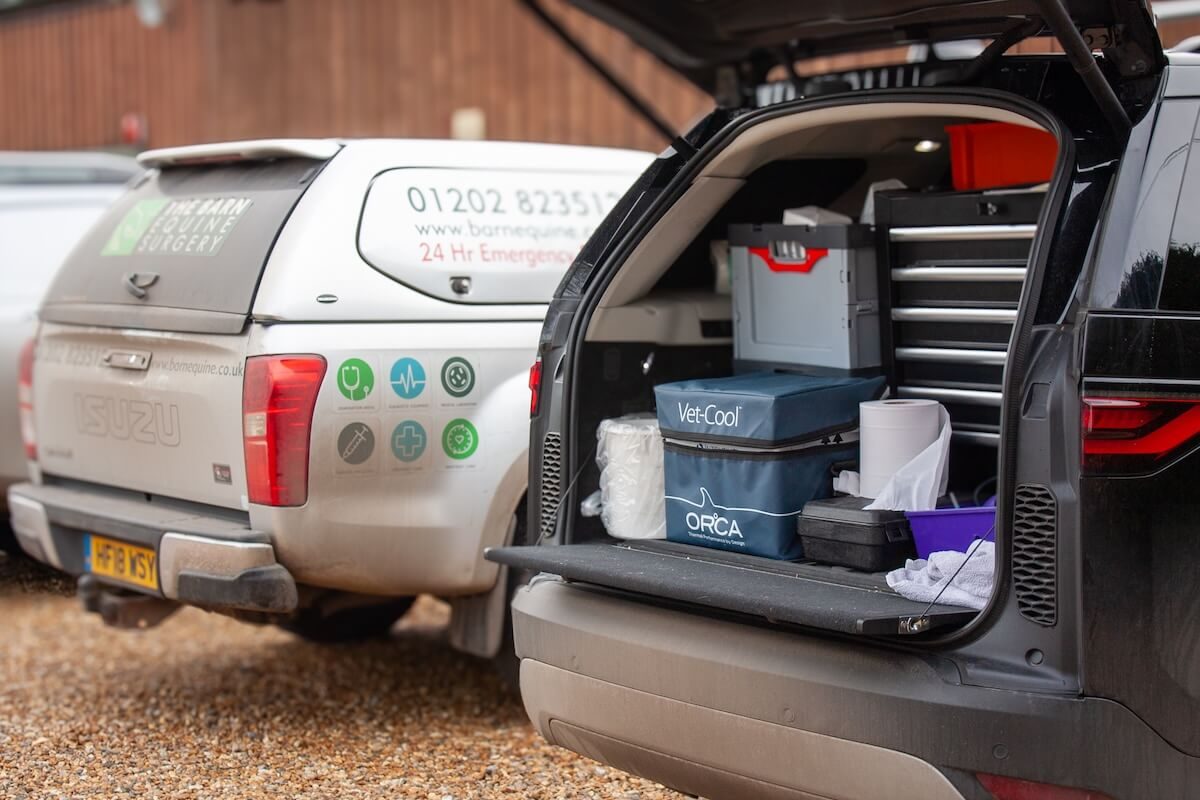 The vets equine Emergency response vehicles
